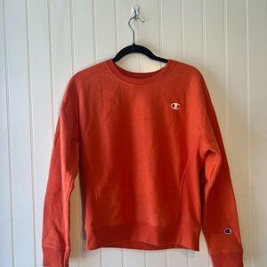Champion sweatshirt orange size small